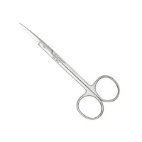 Iris Scissors 3 1/2" Straight Blunt Tips Left Hand