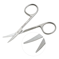 Iris Scissors 3 1/2" Curved Blunt Tips Left Hand