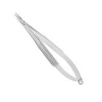 Barraquer Needle Holder  5 1/4" Delicate Curved Jaw