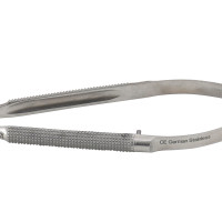 Barraquer Micro Needle Holder 5 1/4" Curved Round Handle Without Lock