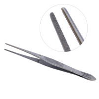 Dressing Forceps 10cm Straight Deli...