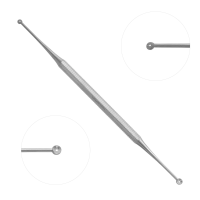 Curette Excavator 5 1/2" Double Ended With Holes 2mm and 3mm