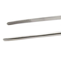 Jansen Bayonet Forceps Serrated 7 1/2"
