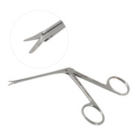 Bellucci Micro Ear Scissors 3 1/4" Shaft  5.5mm Blades Curved Right