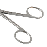 Bellucci Micro Ear Scissors 3 1/4" Shaft  5.5mm Blades Curved Right