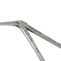 Bellucci Micro Ear Scissors  3 1/4" Shaft 3mm Blades Curved Up