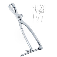 Lambotte Bone Holding Forcep 11 1//2" Swivel Head Adjustable Jaw With Ratchet