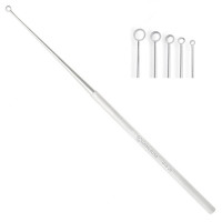 Buck Ear Curette 5 3/4" Angled Sharp Size 1 (2.5mm)