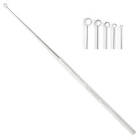Buck Ear Curette 5 3/4" Angled Sharp Size 3 (3.5mm)