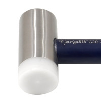 Combination Mallet 7 1/2" 8oz (227g) Head Stainless Steel with One Nylon Cap 25mm Aluminum Handle