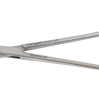 Schnidt Tonsil Hemostatic Forceps 7 1/2" Slight Curved with One Open Finger Ring