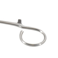 Schnidt Tonsil Hemostatic Forceps 7 1/2" Slight Curved with One Open Finger Ring