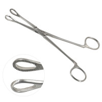 Heywood Smith Sponge Forcep Serrated Straight 8"