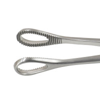 Heywood Smith Sponge Forcep Serrated Straight 8"