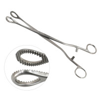 Heywood Smith Sponge Forcep Serrated Straight 10"