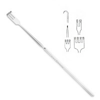 Tracheal Retractor 2 Dull Prongs 6 1/2"