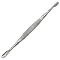 Volkman Bone Curette Double Ended 51/2" Oval Cup 5X10mm and 6X20mm