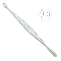 Volkman Bone Curette Double Ended 51/2" Oval Cup 5X10mm and 6X20mm