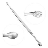 Bone Curette Double Ended 7" Oval Cups 11x8mm and 10x7mm