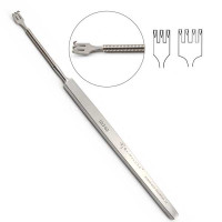 Flexible Neck Rake Retractor 6" 3 Sharp Prongs