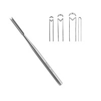 Hajek Septum Chisel 6" Medium "V" Shaped 6mm Cutting Edge Tip