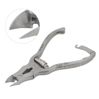 Mycotic Nail Nipper Double Action Jaws Barrel Spring Straight 4 1/2"