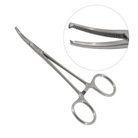 Halstead Mosquito Forceps Curved 1x2 Teeth 5"