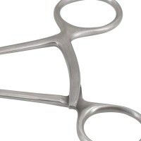 Twin Point Fragment Reduction Forceps 9 1/2" Curved with Long Ratchet