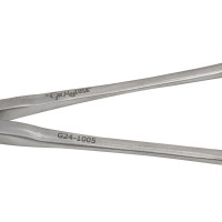 Twin Point Fragment Reduction Forceps 9 1/2" Curved with Long Ratchet