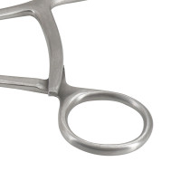 Twin Point Fragment Reduction Forceps 9 1/2" Curved with Long Ratchet