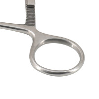 Twin Point Fragment Reduction Forceps 7" Curved with Long Ratchet