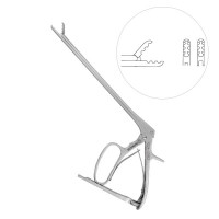 Grasper Rongeur Ferris Smith 9" Straight 5mm Grooved Jaw Ratchet