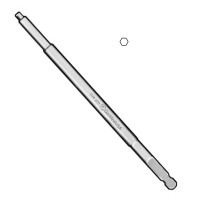 Screwdriver Bit Hexagonal 4" 1.5mm SQC