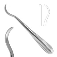 Crego Periosteal Elevator Fully Curved Blade 7mm Size 8"