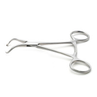 Bone Reduction Forcep 5 1/2" Curved With Guide .047" (1.2mm) Maximum Opening 12mm
