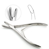 Adson Rongeur 8" Curved 7mm Single Action