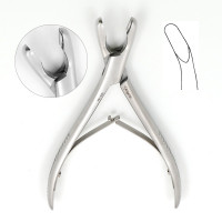 Adson Rongeur 8" Curved 8mm Single Action