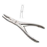 Ruskin Rongeur 6" Curved 2mm Double Action