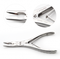 Ruskin Rongeur 6" Curved 4mm Double Action