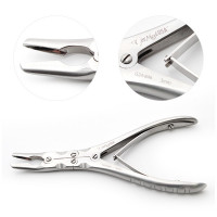 Ruskin Rongeur 7 1/2" Curved  3 mm Double Action