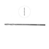 Twist Drill 5" Straight Shank 4 Flutes Diameter 2.7mm Maximum Inside Diameter 1.3mm Cannulation 25mm Round End