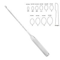 Bone Curette 15" Hollow Handle Straight Oval #5 (10.5mm)