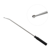 Cone Ring Curette 15" Aluminum Handle 25 Degree Angled #1 3mm Sharp Sharp