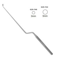 Hardy Bayonet Curette 9 1/2" 4 3/4" 45 Degree Right 3mm