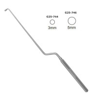 Hardy Bayonet Curette 9 1/2" 4 3/4" 90 Degree Left 3mm