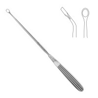 Semmes Ring Curette 9" Full Angled 5x7mm Sharp Blunt