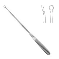 Semmes Ring Curette 9" Slight Angled 5x7mm Sharp Blunt