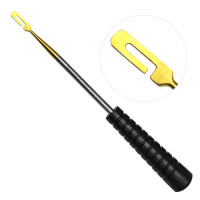 Tissue Elevator Suture Passer 9 3/4" without Slot - Suture Hole 2.5mm x 13mm