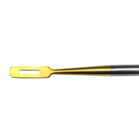 Tissue Elevator Suture Passer 9 3/4" with Slot - Suture Hole 2.5mm x 13mm