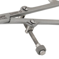 Pointed Fracture Reduction Clamp 5 1/2" Curved Left and Straight Right with Speed Lock